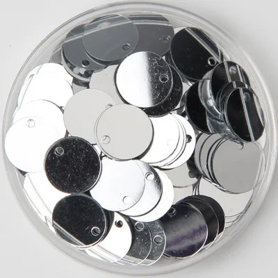 10 мм многоцветный ПВХ плоские круглые разбросанные блестки швейные принадлежности "сделай сам" аксессуары для одежды Lentejuelas Para Coser 480 шт 20 г - Цвет: Silver