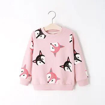 V-TREE Boys Shirts Color Cartoon T-shirt For Girl Cotton Girls Tops Child Shirt Candy Color Kids Blouse School Baby Sweatshirt 2
