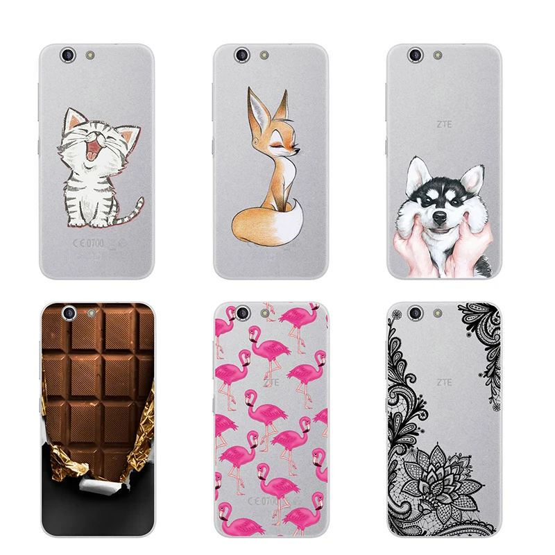 

ZTE Blade Z10 a512 Case Bumper Patterned Soft Shell Funda ZTE Blade A512 Case Cover Z10 Z 10 A 512 Blade Mobile Phone Case Cover