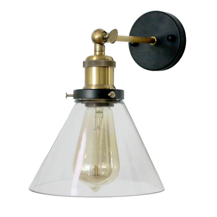 

2017 new LOFT American country creative personality European Hotel Der Bar industry staircase wall lamp iron bedside lamp GY129