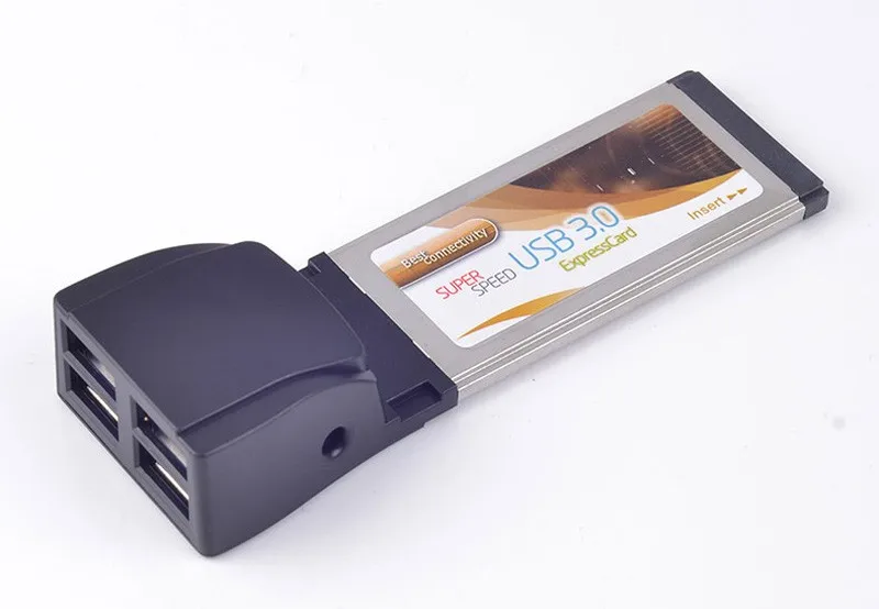 

Express card ExpressCard 34mm to Quad Port USB 3.0 6Gb/s Adapter Renesas Chipset
