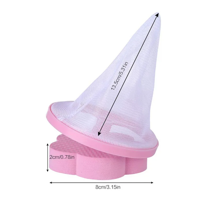 Бытовой Практичный Прочный фильтр-мешок сетчатый фильтр для удаления волос плавающий Ловец волос стиральная машина мешок для стирки - Color: Pink