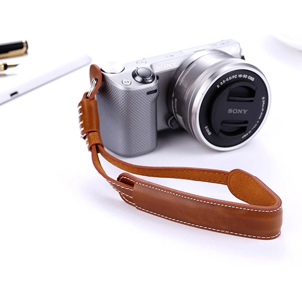 Ремешок на запястье для камеры из искусственной кожи Olympus E M10 EM10 II P5 EPL3 EPL5 EPM2 Sony a7