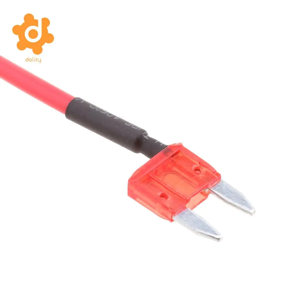 5 Pieces Car Truck Boat 10A 32V ATM APM Mini Blade Fuses with 16 AWG Wire