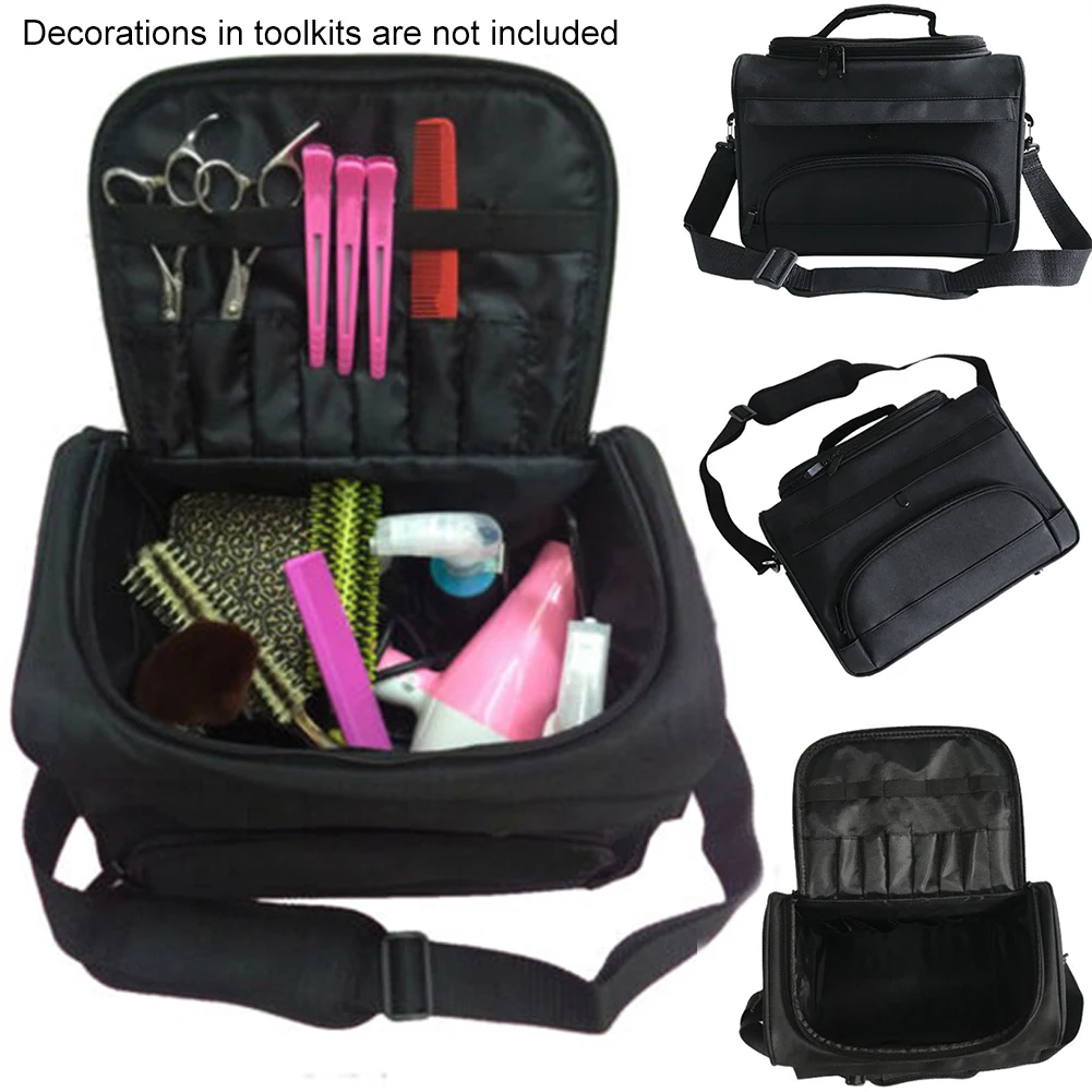 

Multi Pocket Adjustable Single Shoulder Multifunctional Hairdressing Bag Zipper Large Capacity Organizer Storage Hair Stylist #2