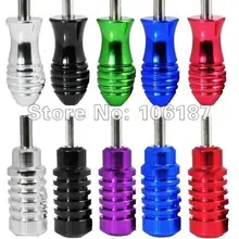 20 шт смешанные цвета Татуировка алюминиевая машина рыбий Грипсы трубки задней стебли 1"