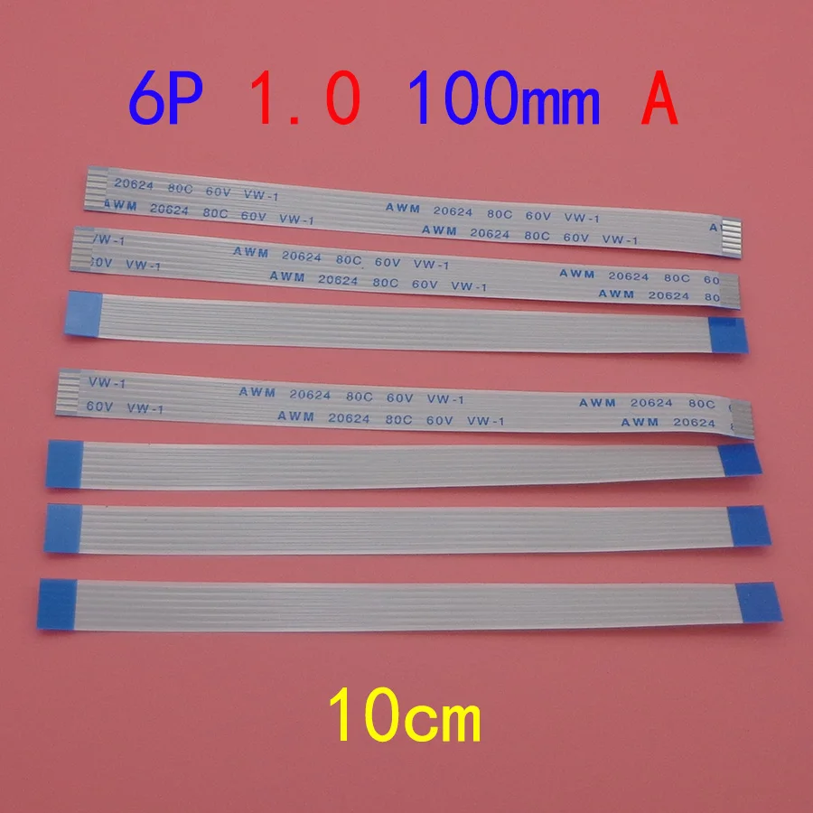 

2pc FFC FPC Flexible Cable for ACER 4741 4741G 5750 5750G Touchpad flex cable Length 10cm 6- Pin 1.0mm pitch 6 pin forward 100mm