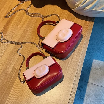 

Bag for women Ins fashion popular 2020 new Korean version of the personality pig nose mini hand shoulder slung chain bag