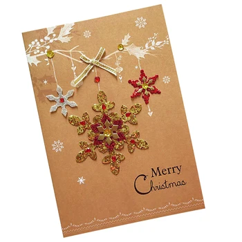 

3D Pop Up Handmade Merry Christmas Multi-Style Random Greeting Cards