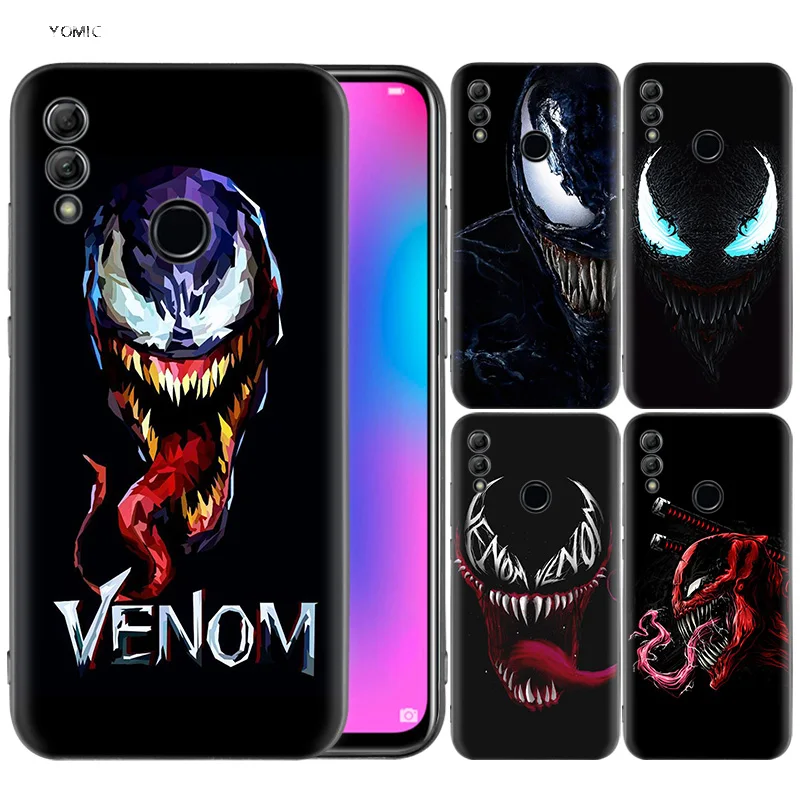 

Silicone Cover Case for Huawei Honor 10 9 Lite 8X 8C 8A Y6 Y7 Y9 7A Pro Prime 7C 2018 2019 V20 Marvel Venom Hero