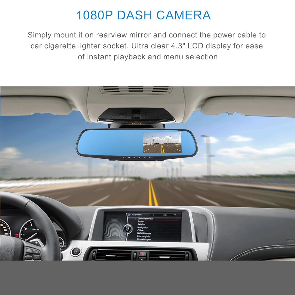 New 3.5 inch Convenience Full HD 1080p Video Recorder Car camera Driving Recoder super Night Vision Automatic recorder dash cam