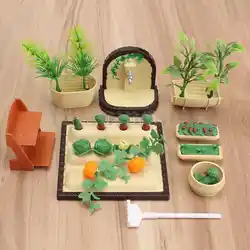 DIY ручной миниатюрный Садоводство овощи наборы для кукольная мебель открытый аксессуар набор игрушек Забавная детская