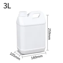 3 литровый пищевой контейнер из ПЭНД для ежедневных химических продуктов, косметических, жидких, пищевых галлонов бутылки 2 шт