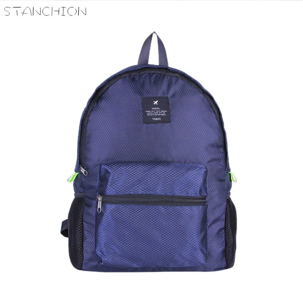 

STANCHION Women Nylon Waterproof Journey School Travel Shoulder Bag for Teenagers Girls Ladies Rucksacks Portable Hand Backpack