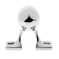 נירוסטה סירה יד 316 ימית נירוסטה סירה יד Rail התאמת 90 תואר End הכלונסאות 1 אינץ 25mm כסף Rail הסופי סנפיר puntal montant (4)