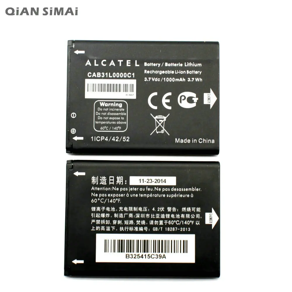 Аккумулятор alcatel cab31l0000c1