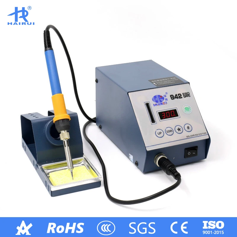 

HAIRUI 942 LED Digital 90W Soldering Desoldering Station with Lock Key