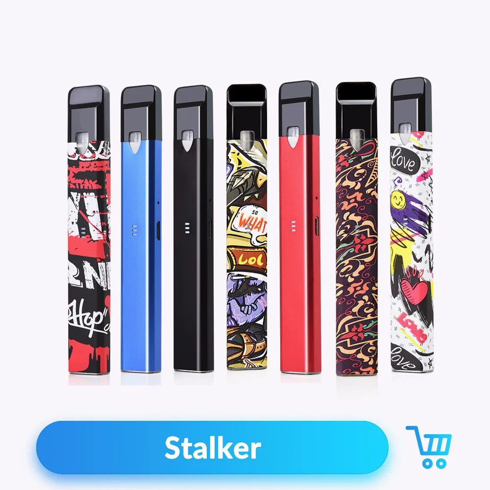 

Original Vapor Storm Electronic Cigarette Stalker Kit 1.8ml Cartridge 400mAh with Atomizer Tank Box Mod Vaporizer Kit Vape Pen