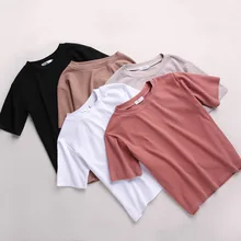 Camisetas para mejores amigas nuevas para mujeres 2018 vogue Vintage Camiseta de algodón para mujer cuello redondo manga corta