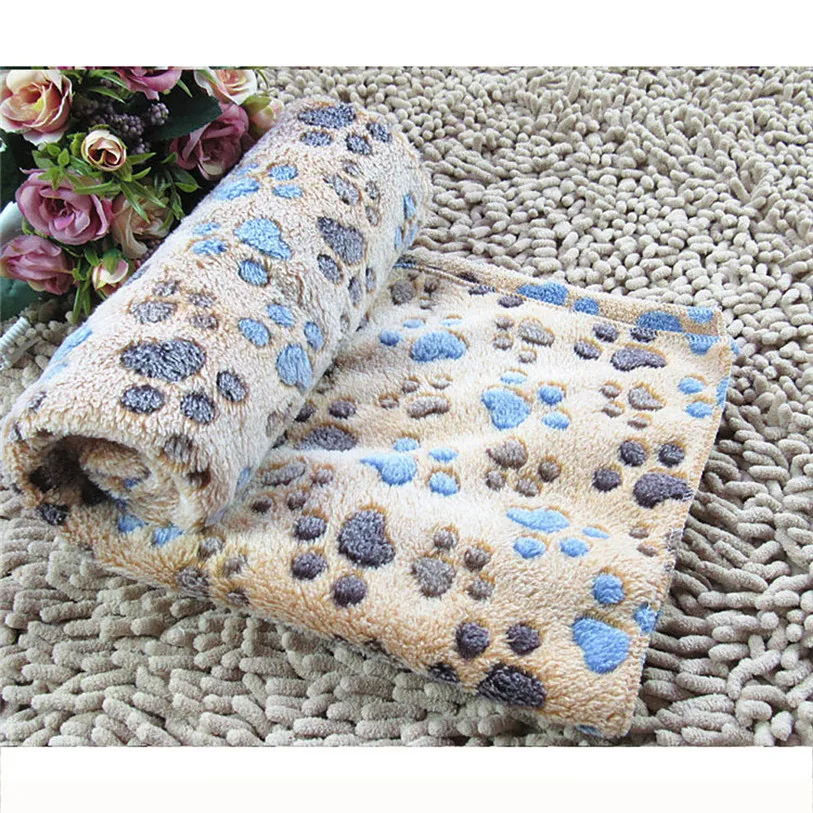 Soft Fleece Pet Blanket Dog Cat Bed Mat Sleeping Mattress Small Medium Dogs Cats Air Condition Cushion Cover Towel Pet 40JA9 (1)