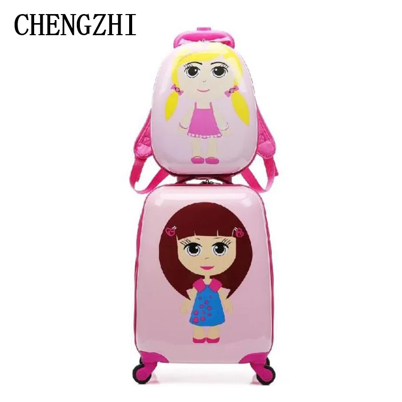 CHENGZHI 1" дюймов Детский чемодан для путешествий spinner carry на комплект багажных сумок на колесиках для путешествий