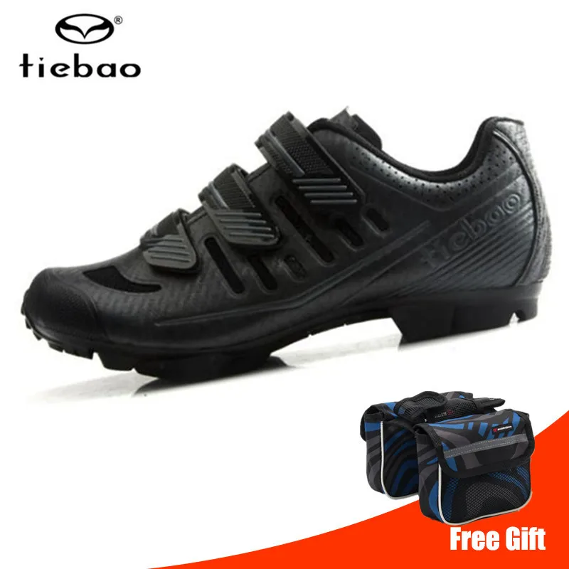 Tiebao, обувь для велоспорта, обувь для горного велосипеда, мужские кроссовки для гонок,, sapatilha ciclismo mtb, Мужская самоблокирующаяся Спортивная велосипедная обувь - Цвет: TB35-B1712 B