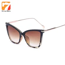 2017 Cat Eye Sunglasses Mujeres Diseñador de la Marca de Anteojos de La Vendimia Claro Gafas de Sol Para Damas Espectáculo Femenino Transparente Shades Gafas