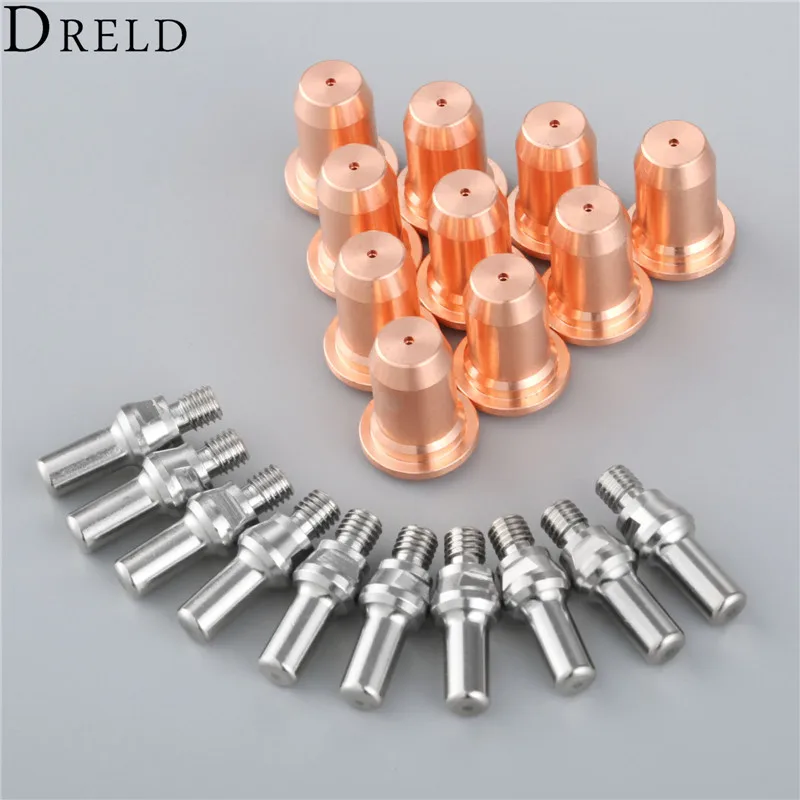 DRELD 20pcs/set Electrodes 52582+Nozzles 51313 for PT60 IPT-60 Plasma Cutting Torch Consumable Replacement Consumable Parts DRELD 20pcs/set Electrodes 52582+Nozzles 51313 for PT60 IPT-60 Plasma Cutting Torch Consumable Replacement Consumable Parts