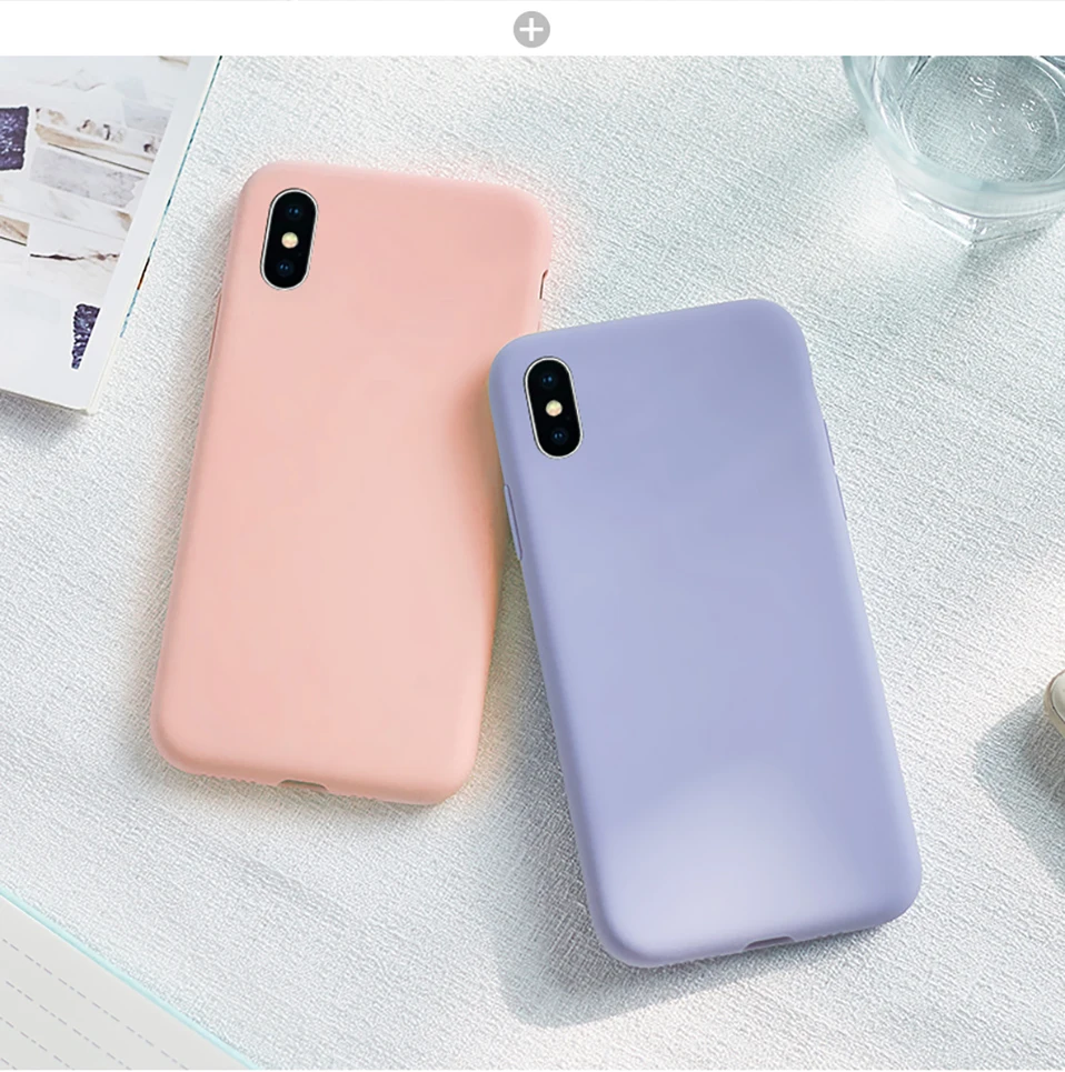 ASINA силиконовый чехол для iPhone X Xs Max XR жидкий силиконовый однотонный цветной прозрачный бампер для iPhone 6 6s 7 8 Plus Coque Capa