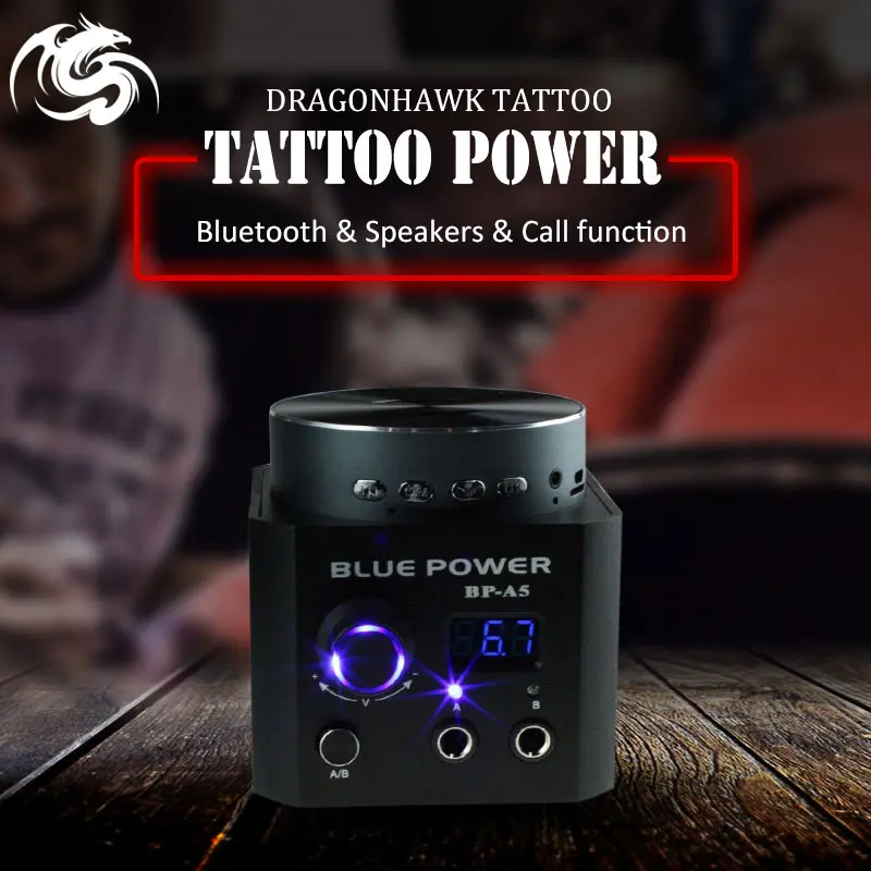 Электропитание от татуировок Bluetooth динамик блок питания USB для тату машины lcd