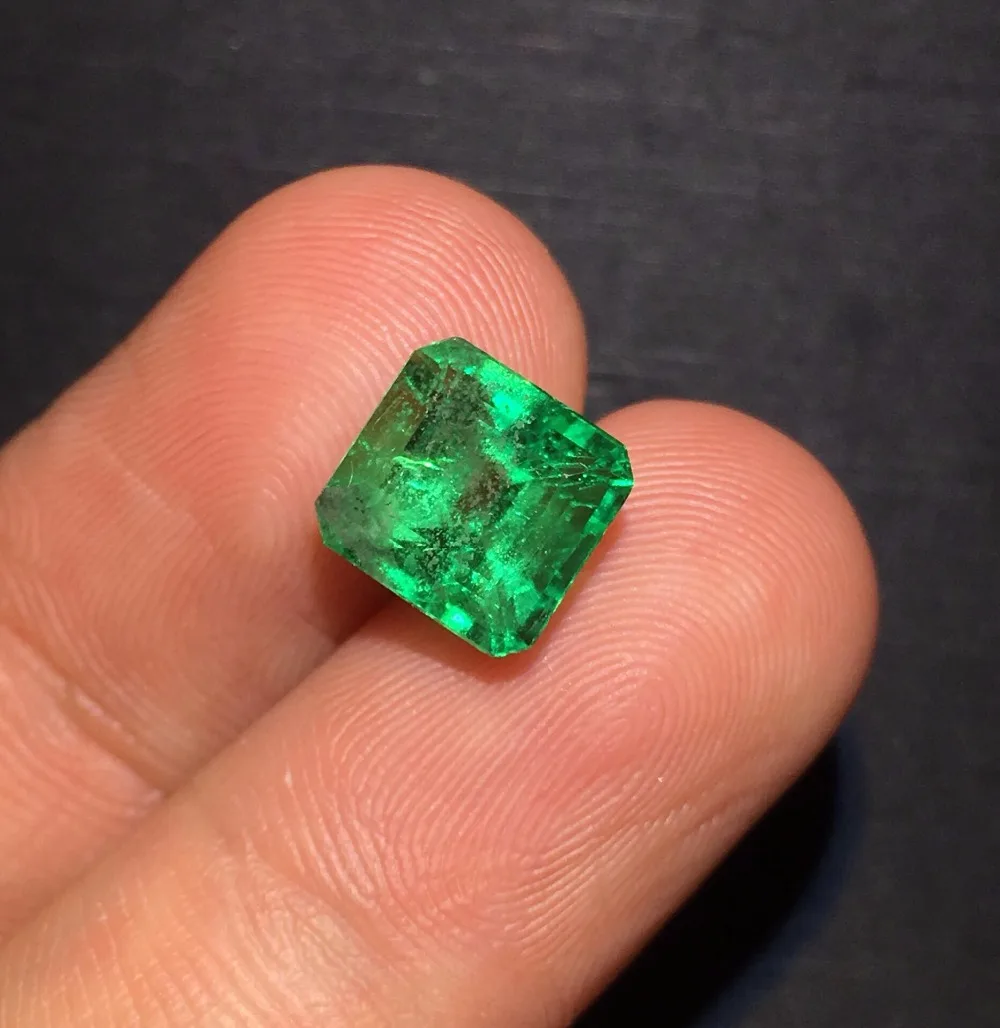 

Colombia Gemstone AGL Cert Jewelry 2.58ct Faceted Vivid Muzo Green Natural Emerald Gemstones Loose Gemstones Loose Stone Gems