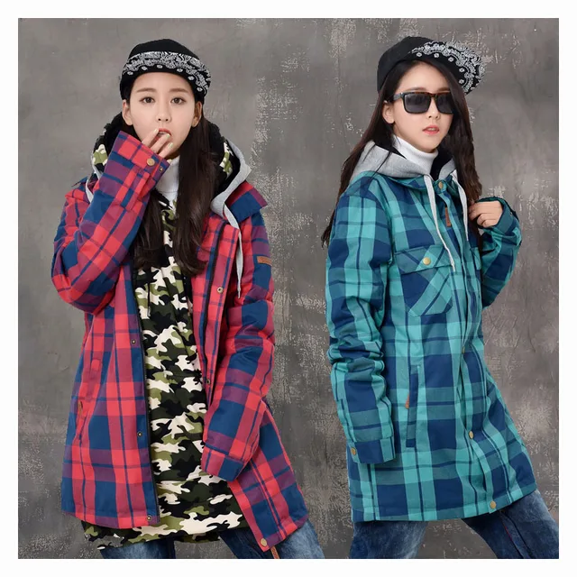 Cheap 2016 Winter Women Men Snoboarding Jacket Thermal Waterproof Ski Suit Snowboard Jackets Girls Outdoor Sports Snow Coat Clothing