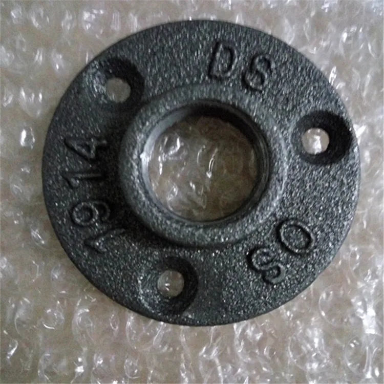 Iron FloorWall Flange Malleable Cast Iron Pipe Fittings BSP Threaded  (3)