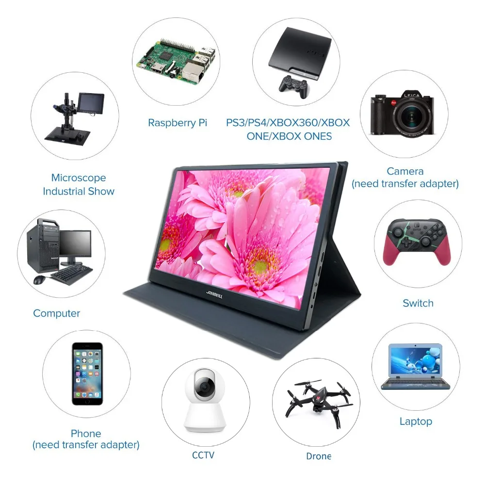  Portable 1920x1080 HD 15.6-inch PS4 IPS hdmi ultra-thin LCD USB 5V power supply for switch camera c