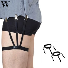 Womail 1 пара подтяжки для женщин и мужчин регулируемые подтяжки/блузка Подвязки Пояс с Нескользящие запорные зажимы Горячая OT14