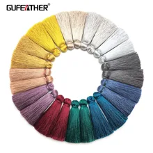 GUFEATHER L153, 4 см, шелковые кисточки, ювелирные аксессуары, ручная работа, ювелирные изделия, Подвески, diy серьги, изготовление ювелирных изделий, кисточки