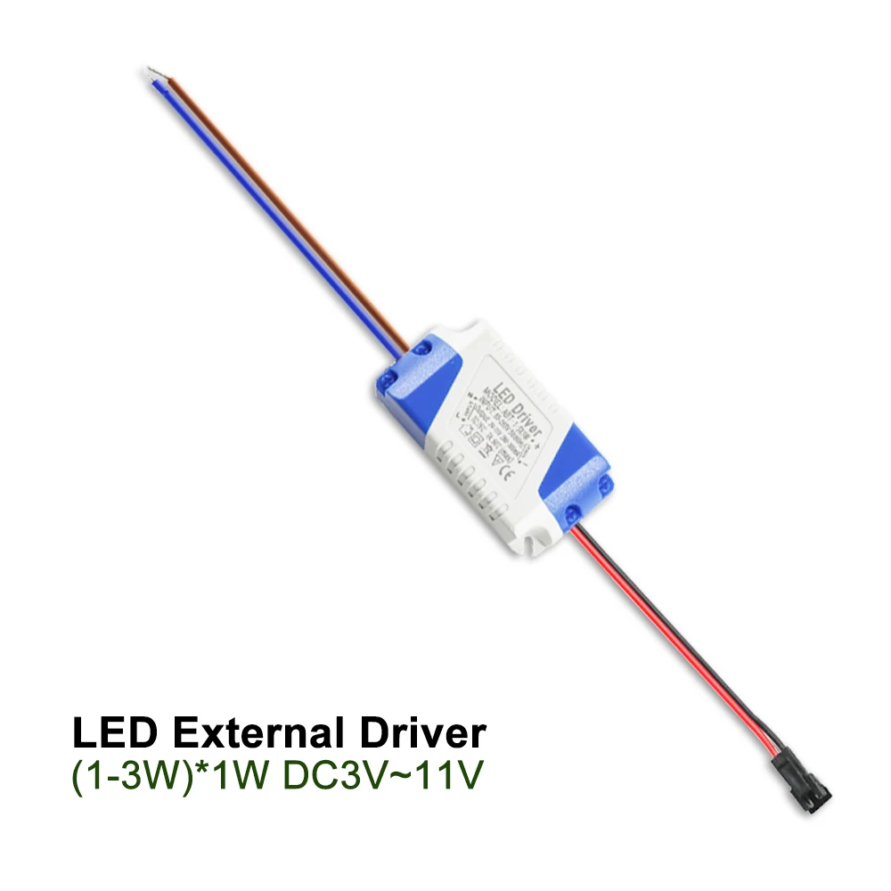 1W 2W 3W LED Driver DC3-12V Power Supply 5V 280-300mA Led External Driver (1-3W)x1W for Led Light AC 110V 220V Transformer JQ