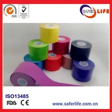 Saferlife спортивный клейкий спортивный пластырь для мышц 5 см* 5 м CE/FDA/ISO Сертификация