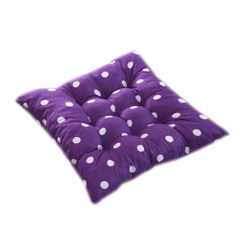 B Durable Polka Dot Chair Cushion Garden Dining Home Office Seat Soft Pad 8 Colors Sofa Pillow Buttocks Chair Cushion - Цвет: B