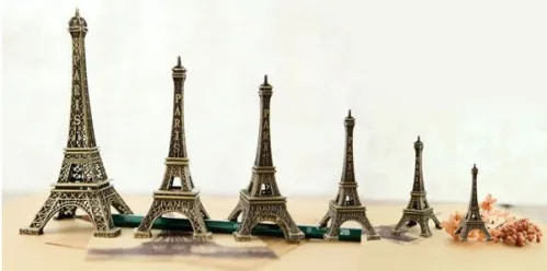 Spedizione Gratuita Romantic Francia 30 Cm Bronze Di Tono Coppie Modello Torre Eiffel Metallic Modello Prop Artigianato Torre Eiffel Casa/Pub Decor