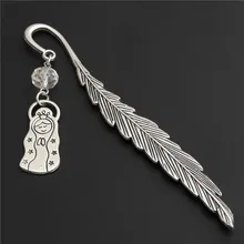 1 шт. перо с ангелом украшенная бусами Закладка Подарок для специального человека Винтаж Bookarks Учительская школа E1618