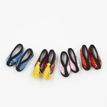 DBS shoes for Blyth doll ICY DOLL Ancient Court style Embroidery shoes suitable for 1/6 Joint body doll ICY about 3cm length 1