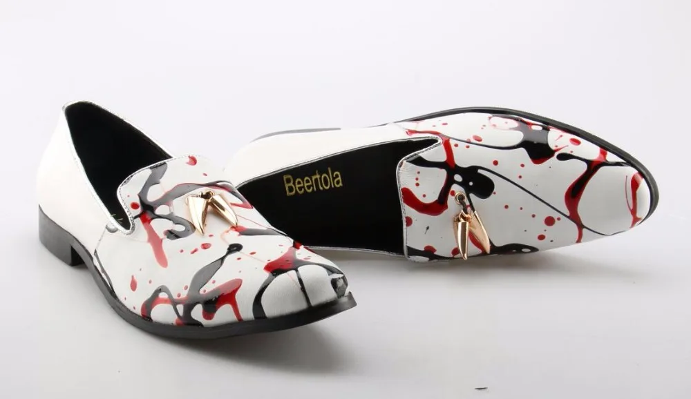 Metal Beertola Redondo Projetistas Para Do Picture Homens De Homem Graffiti Pé Impressão Sapatos Colorido As Apartamentos 5 Picture as Dedo Palma Decoração Waterprool rqrT5p0n