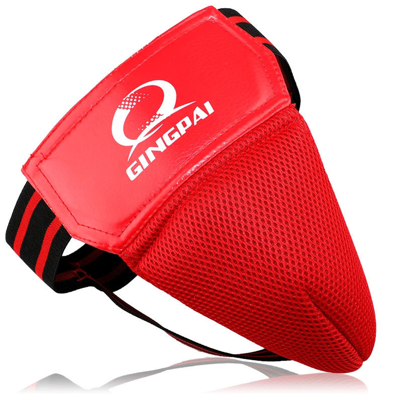 

Hot sale adult male red MMA crotch protector TKD Karate Groin Guard Child men Groin Protector kick boxing protection jockstrap