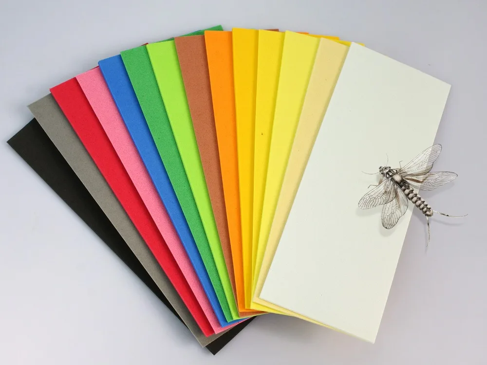 

Colored Foam For Realistic Flies,14 Colors,Available in 2 sizes 1 mm And 2 mm,Fly Tying Material