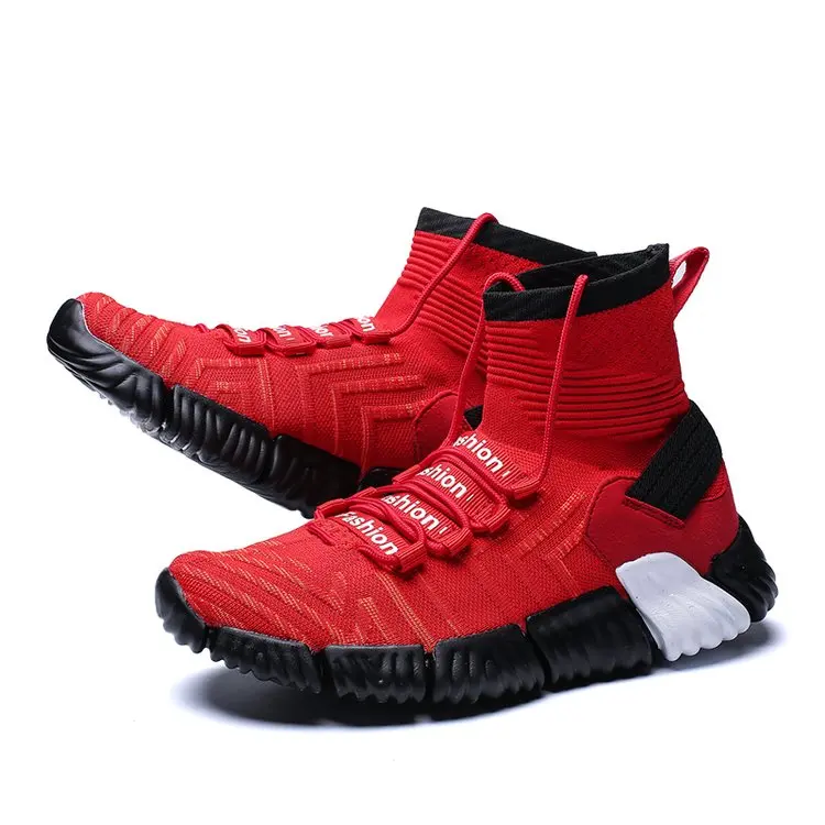 Spring Streetwear High Top Sneakers Men Casual Shoes | Обувь