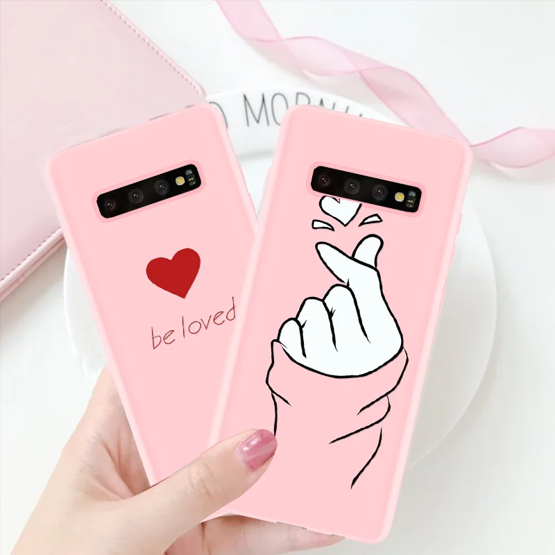 

Love Heart Pink Matte TPU Coque For Samsung Galaxy A40 A30 A50 A70 A9 A8 M10 M20 M30 Note 4 5 8 9 S6 S7 S8 S9 S10 Plus S10e Case