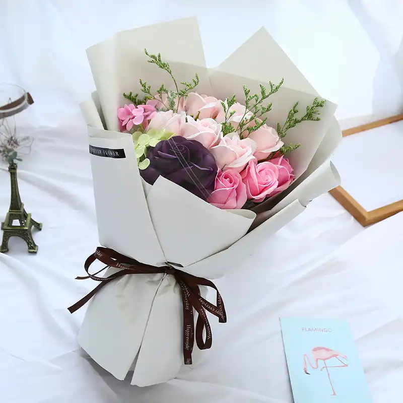 Romantic Birthday Girlfriend Girlfriends Rose Soap Flower Gift Soap