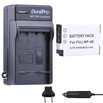 

1pc NP-48 NP 48 NP48 3.7V 1010mAH Li-ion Bateria + Car Charger + EU Plug For Fujifilm Fuji XQ1 XQ2 NP-48 Camera Battery