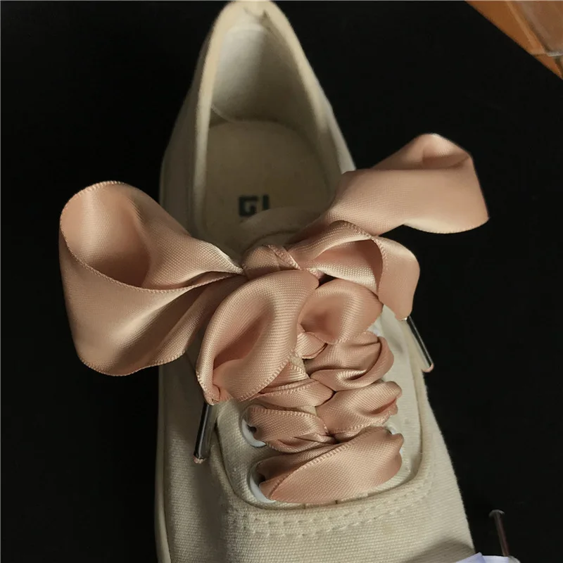 satin ribbon shoes